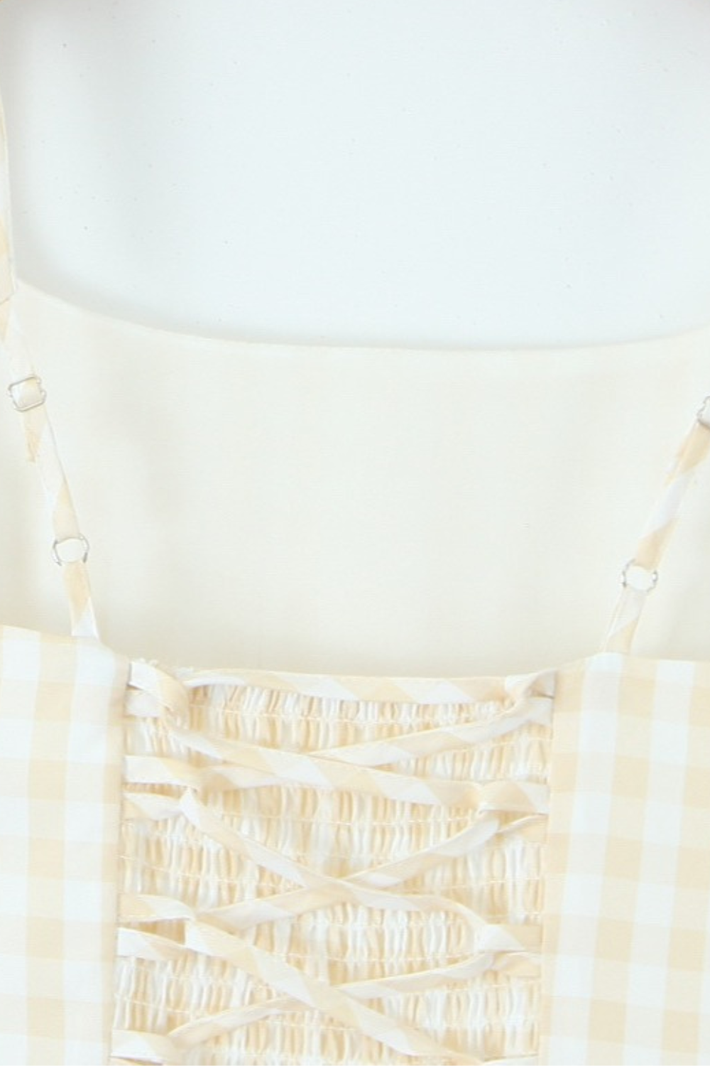 Vestido Bustier Xadrez